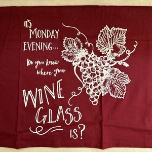 🍷 It’s Monday Evening, Do You Know Where Your Wine Glass Is? 🍷 kitchen towel